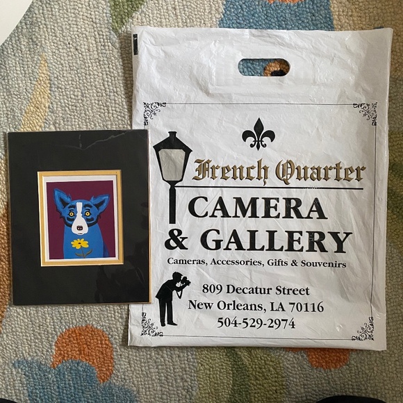 Y2K I George Rodrigue I Matted "Daisy" Blue Dog Note Card - Picture 5 of 16